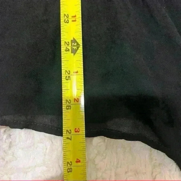 CATHERINE LILLY WHITE Long Sleeve Black Blouse Flower Bottom Sz M Made In Italy - Picture 10 of 11